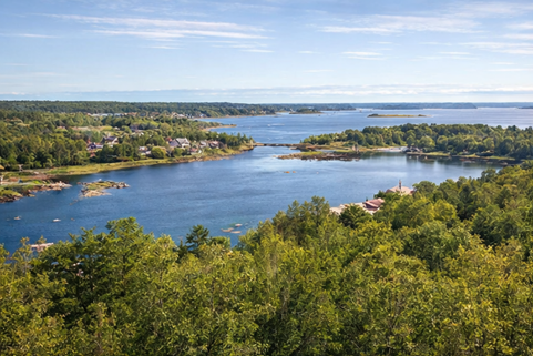 Åland Islands coastline in the Baltic Sea