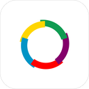 The Flag of Organisation internationale de la Francophonie (OIF) Rounded Square