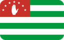 The Flag of Abkhazia Rounded Rectangle