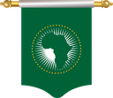 The Flag of African Union Hanging Banner I