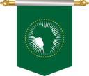 The Flag of African Union Hanging Banner III