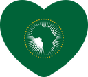 The Flag of African Union Heart