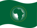 The Flag of African Union Wavy I