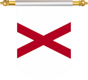 The Flag of Alabama Hanging Banner III