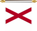 The Flag of Alabama Hanging Banner IV