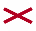 The Flag of Alabama Hexagon I