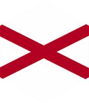 The Flag of Alabama Hexagon II