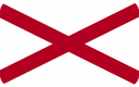 The Flag of Alabama Rounded Rectangle