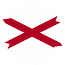 The Flag of Alabama Star Burst