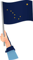 The Flag of Alaska Handheld