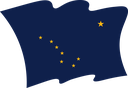 The Flag of Alaska Wavy II