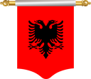 The Flag of Albania Hanging Banner I
