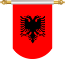 The Flag of Albania Hanging Banner II