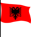The Flag of Albania Pole Flag III