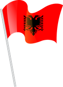 The Flag of Albania Pole Flag I