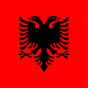 The Flag of Albania Square