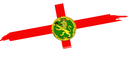 The Flag of Alderney Brushed
