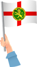 The Flag of Alderney Handheld