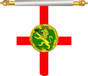 The Flag of Alderney Hanging Banner I