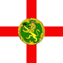 The Flag of Alderney Square