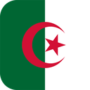The Flag of Algeria Rounded Square