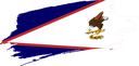 The Flag of American Samoa Brushed