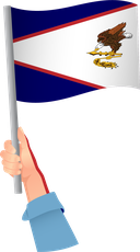 The Flag of American Samoa Handheld