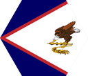 The Flag of American Samoa Hexagon I