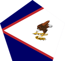 The Flag of American Samoa Pentagon