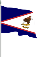 The Flag of American Samoa Pole Flag II