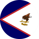 The Flag of American Samoa Round