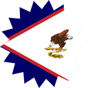 The Flag of American Samoa Star Burst