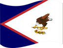 The Flag of American Samoa Wavy I