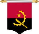 The Flag of Angola Hanging Banner I