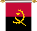 The Flag of Angola Hanging Banner IV