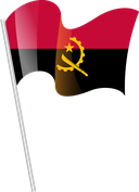 The Flag of Angola Pole Flag I