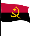 The Flag of Angola Pole Flag III