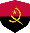 The Flag of Angola Shielded I