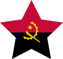 The Flag of Angola Star