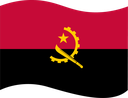 The Flag of Angola Wavy I