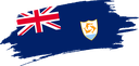 The Flag of Anguilla Brushed