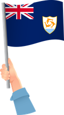 The Flag of Anguilla Handheld