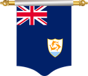 The Flag of Anguilla Hanging Banner I