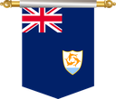The Flag of Anguilla Hanging Banner III
