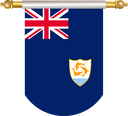 The Flag of Anguilla Hanging Banner II