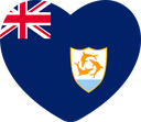 The Flag of Anguilla Heart