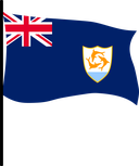 The Flag of Anguilla Pole Flag III