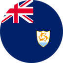 The Flag of Anguilla Round
