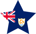 The Flag of Anguilla Star