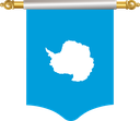 The Flag of Antarctica Hanging Banner I